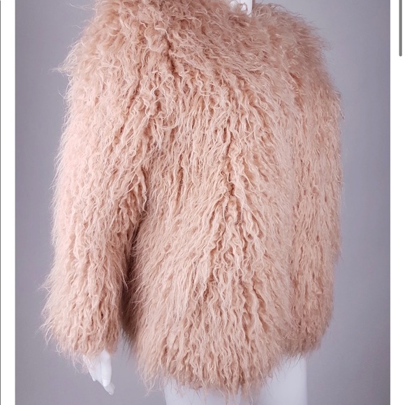 H&M Pink Shag Jacket Sz 10 - Picture 3 of 3